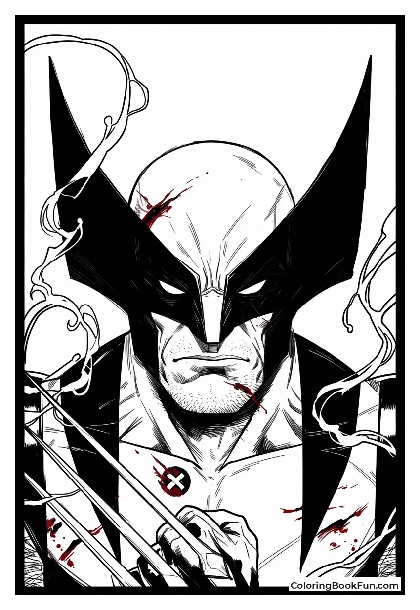 Wolverine Heals with Glowing Energy