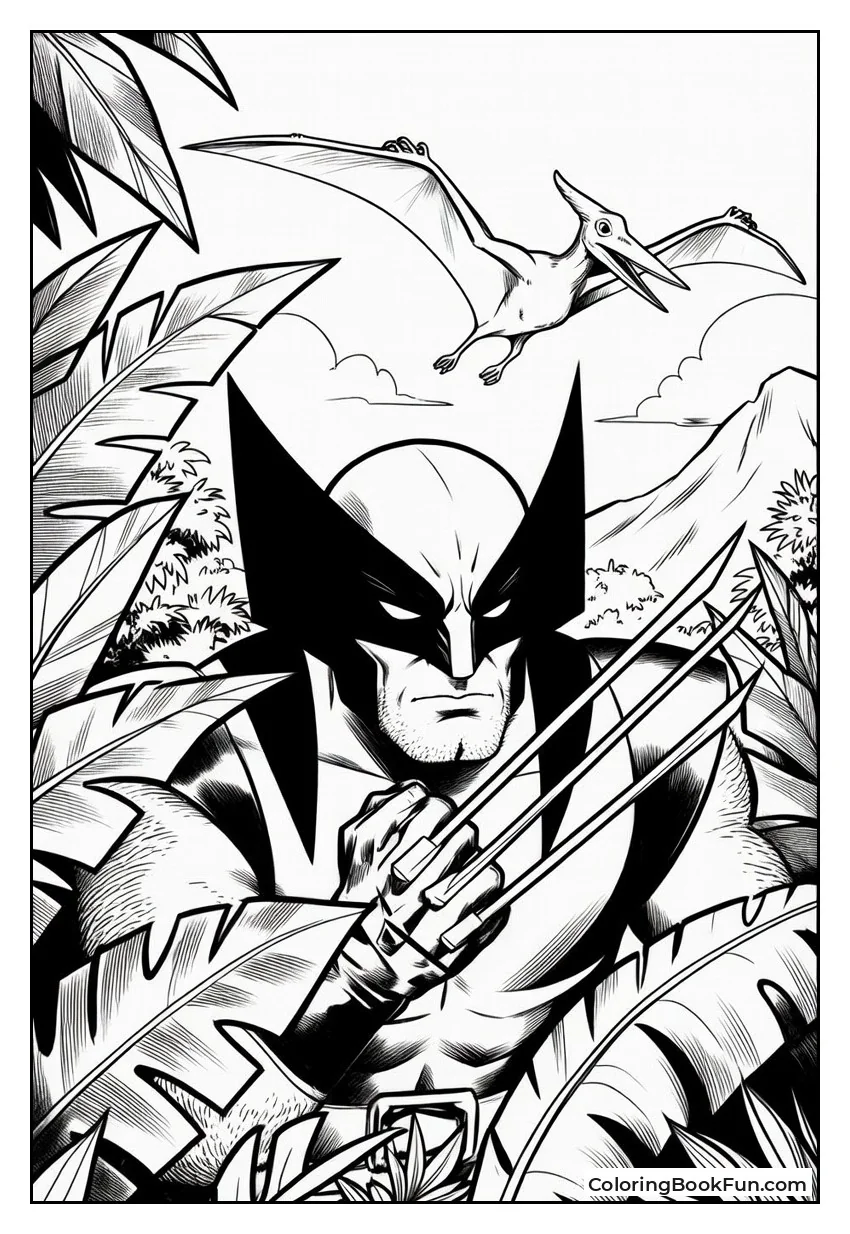 Wolverine Prowls Jungle Shadows