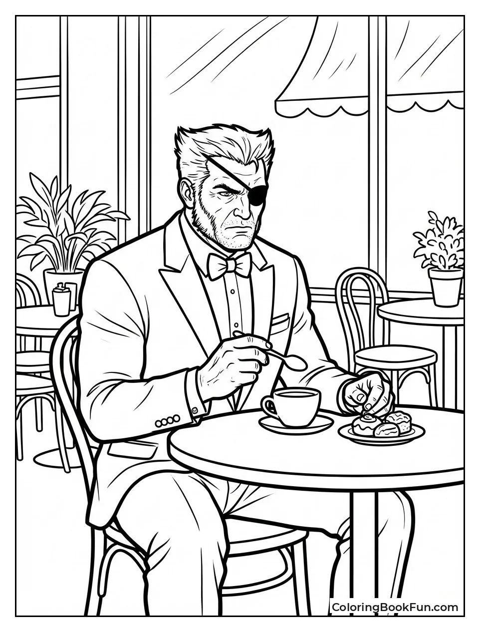 Patch Wolverine at Fancy Cafe