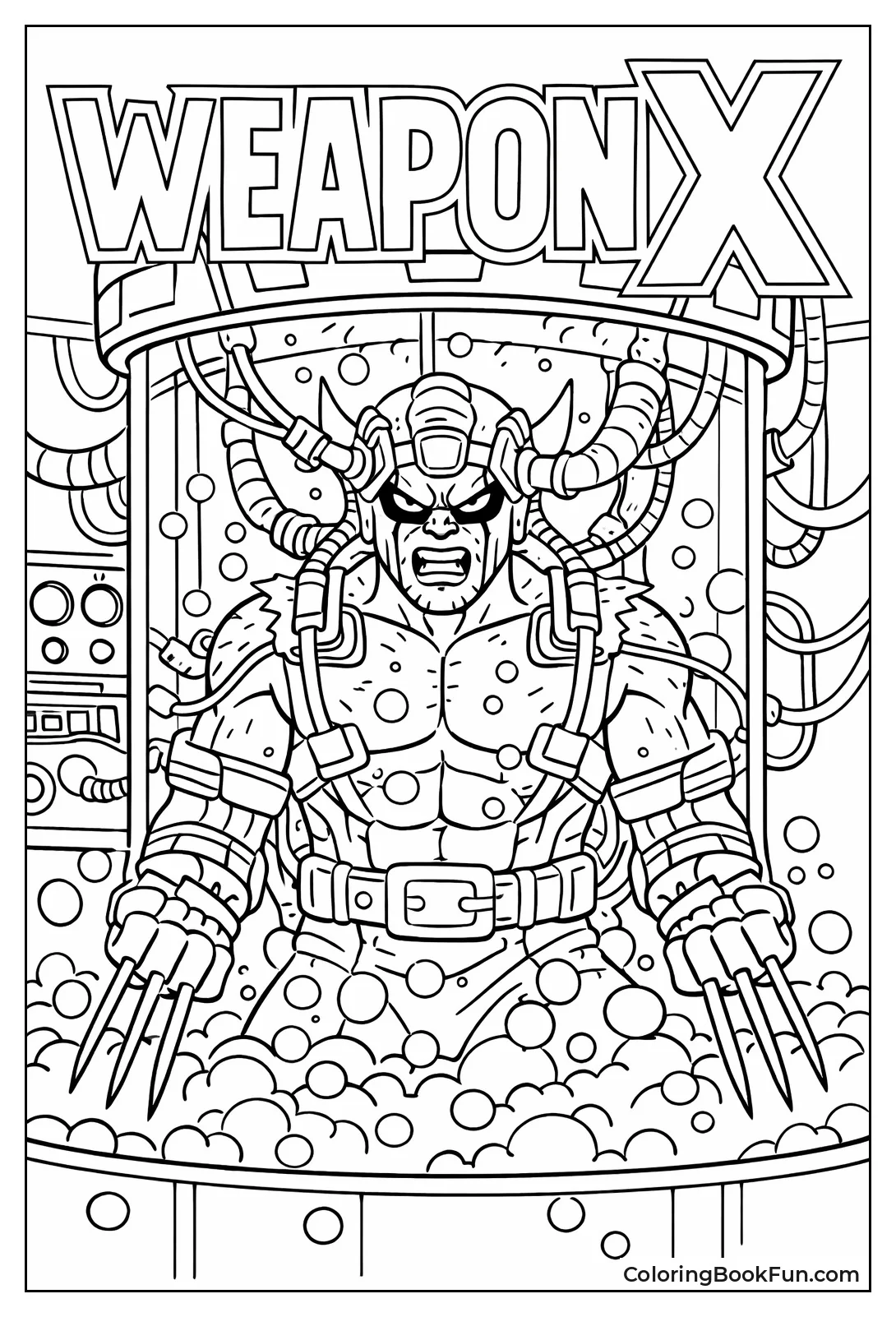 Wolverine Trapped in Tank