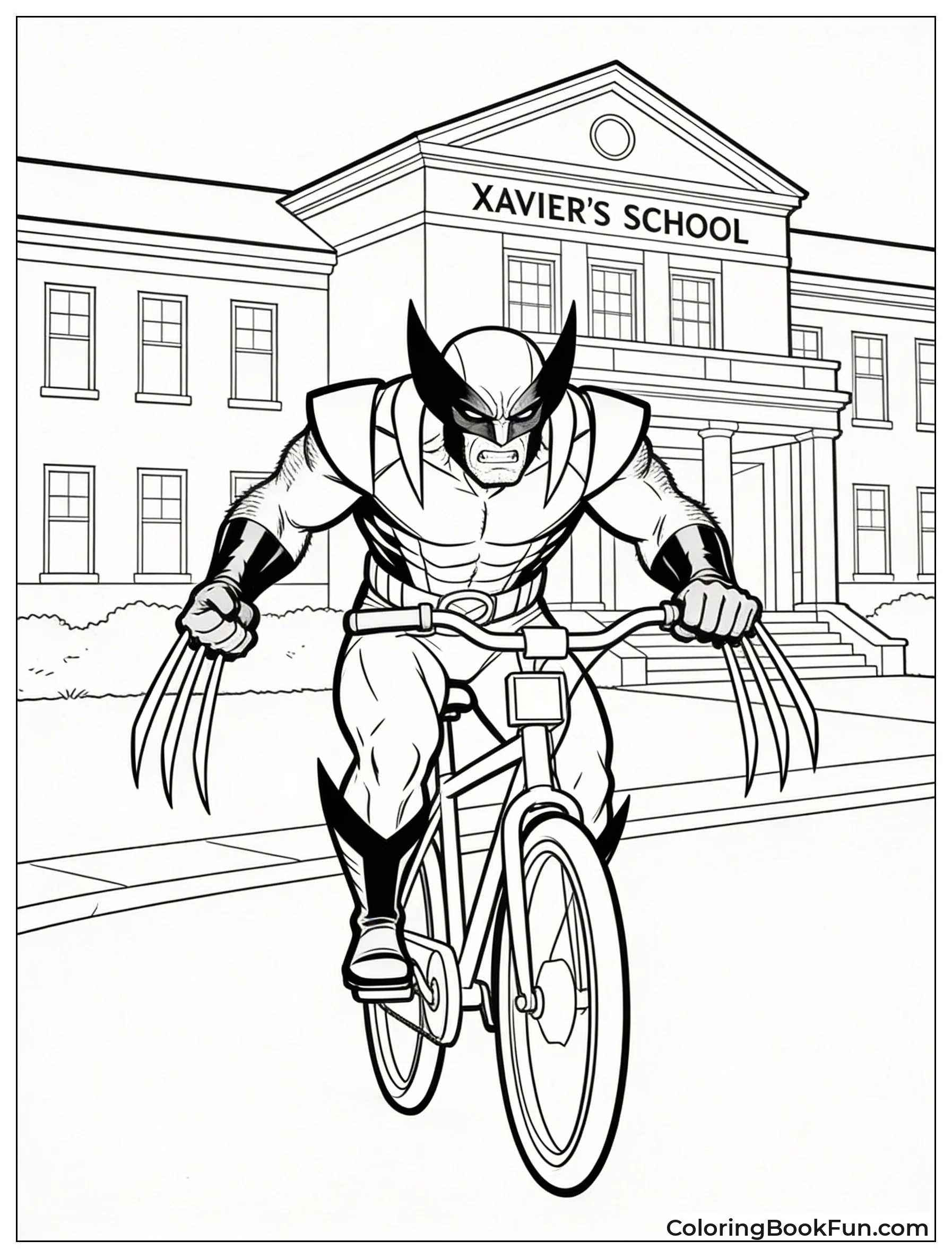 Wolverine Arrives at Xavier Mansion