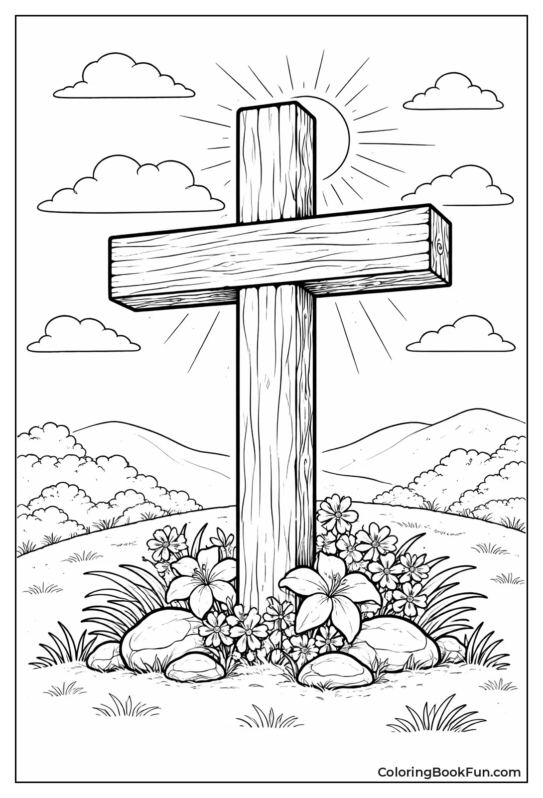 Wood Grain Textures Cross