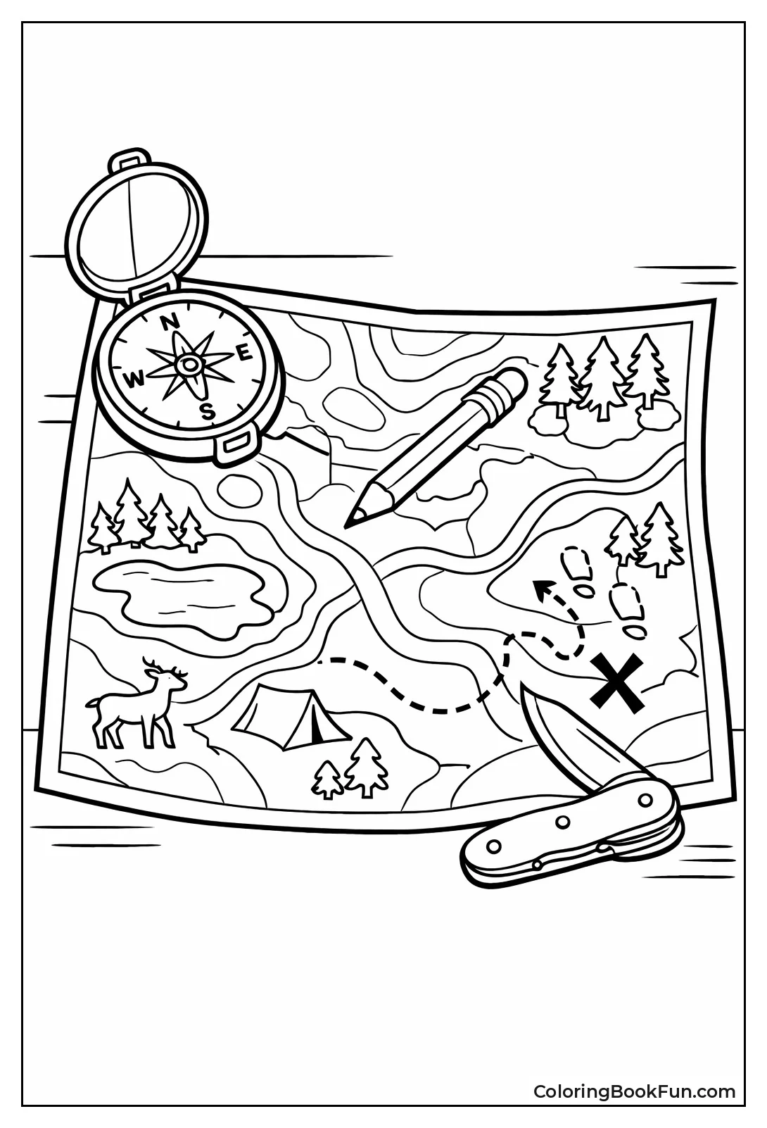 Map with Compass Tools