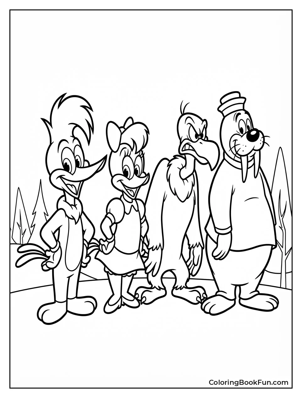 Woody Group with Friends