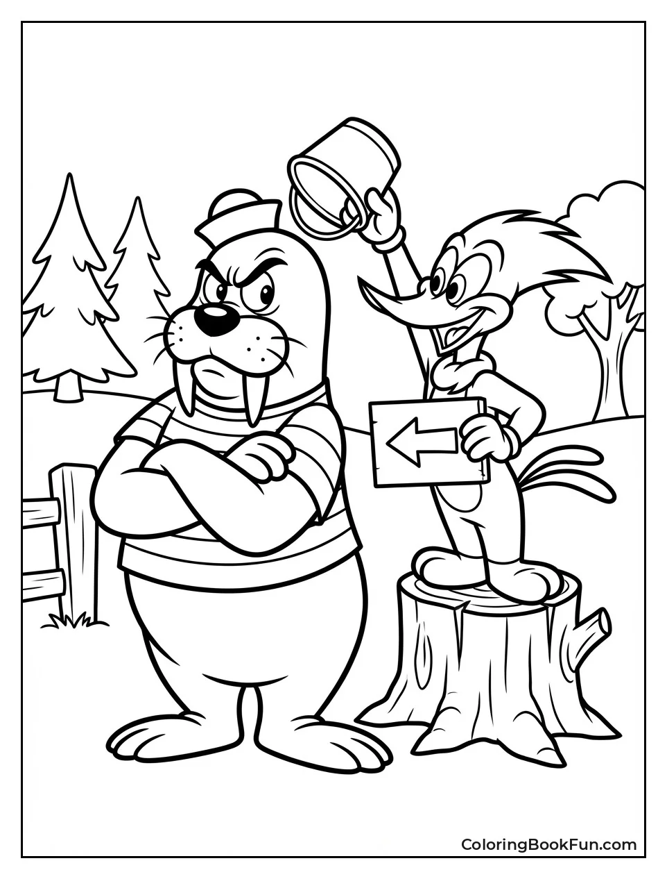 Grumpy Wally Crosses Arms