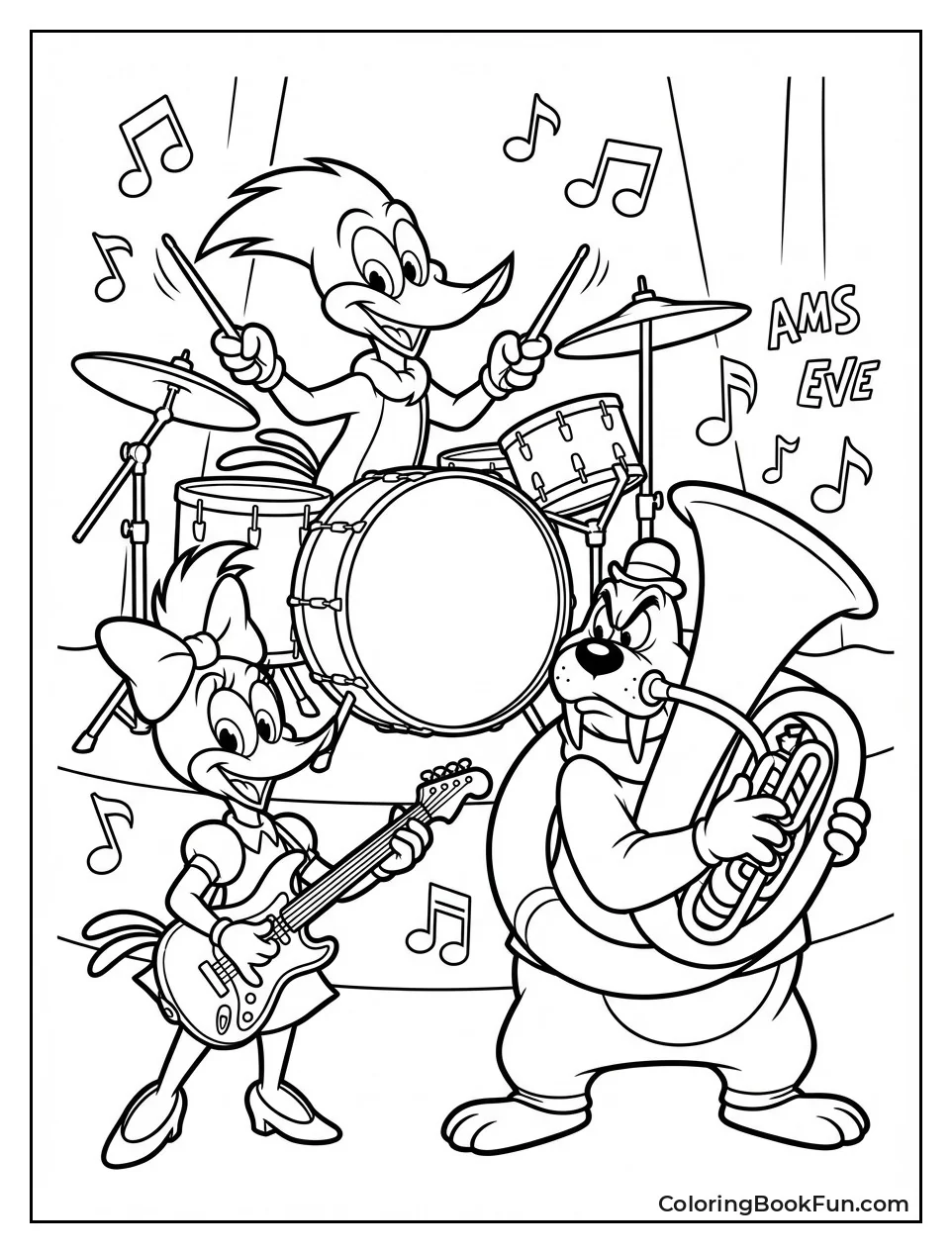 Woody Drums with Band