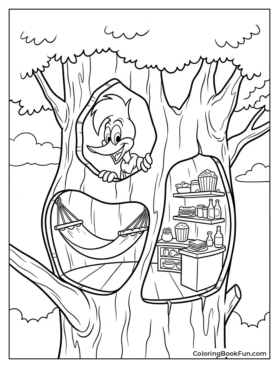 Woody's Cozy Treehouse Home