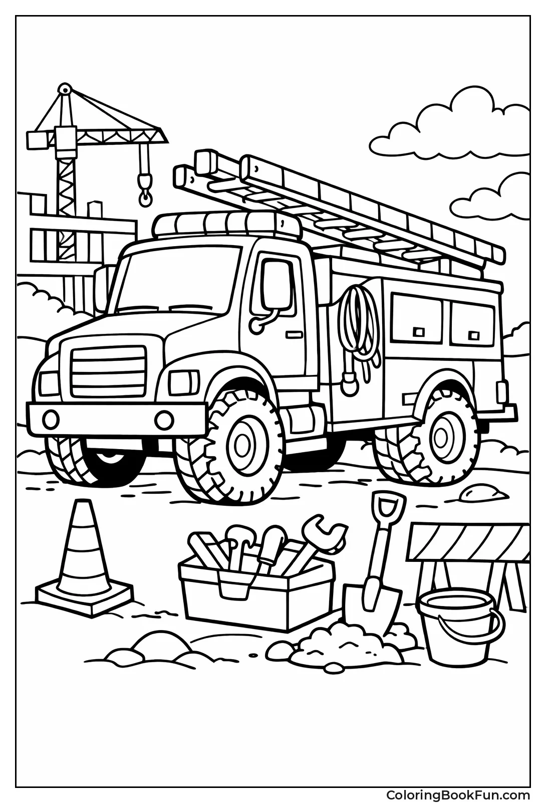 Work Truck Carries Tools