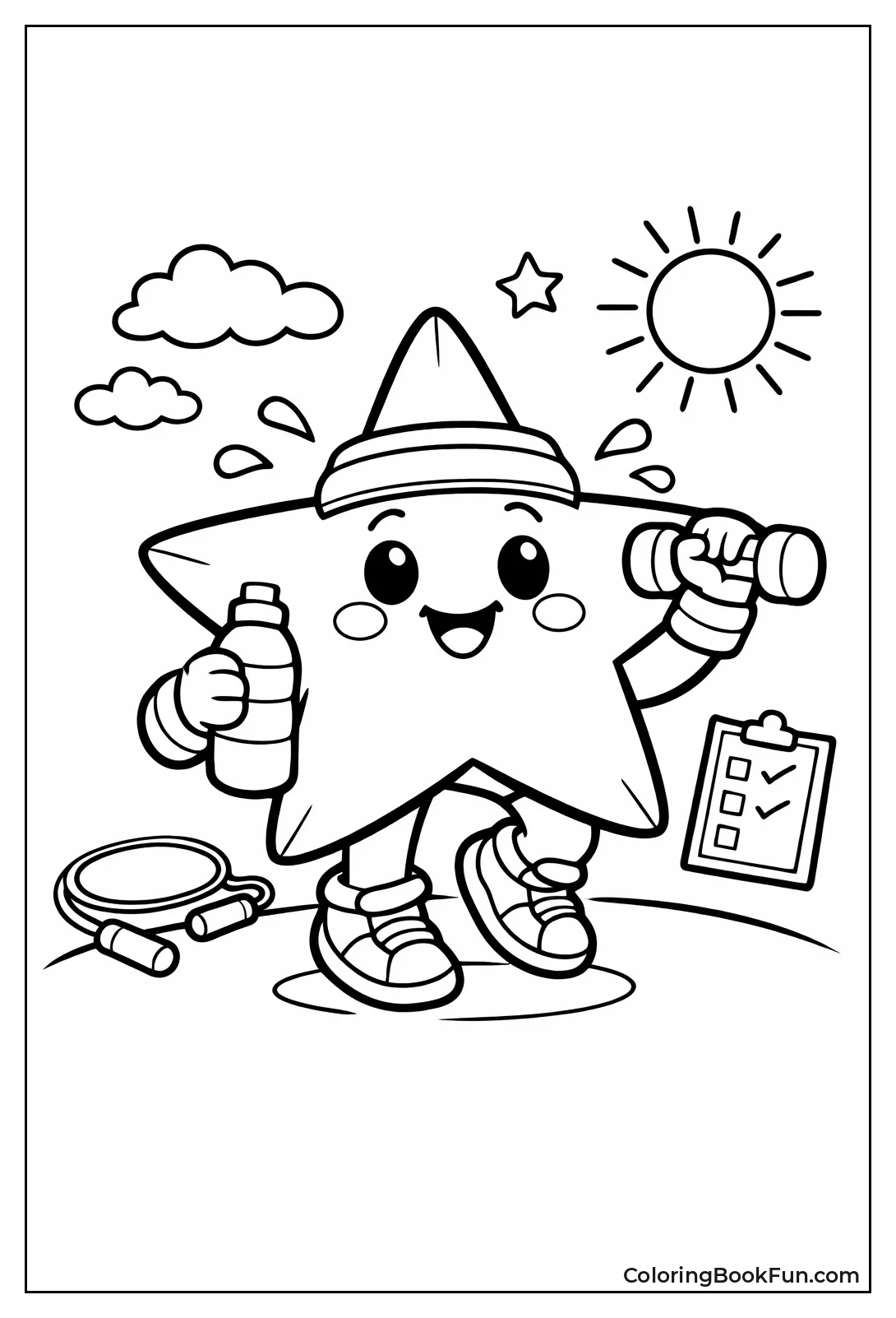 Workout Star with Sweatbands