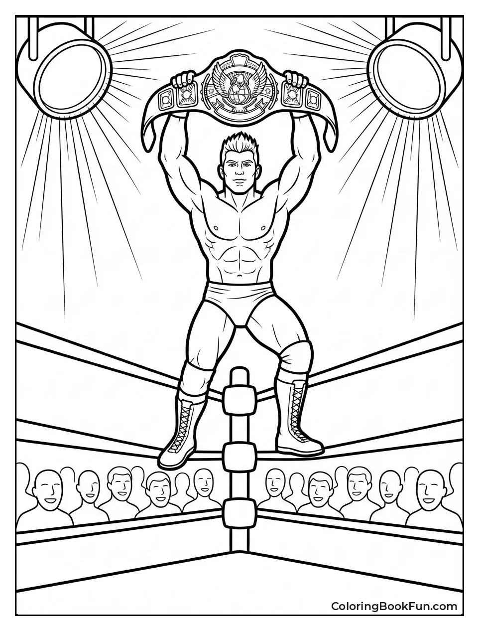 Champion Raises Gold Belt