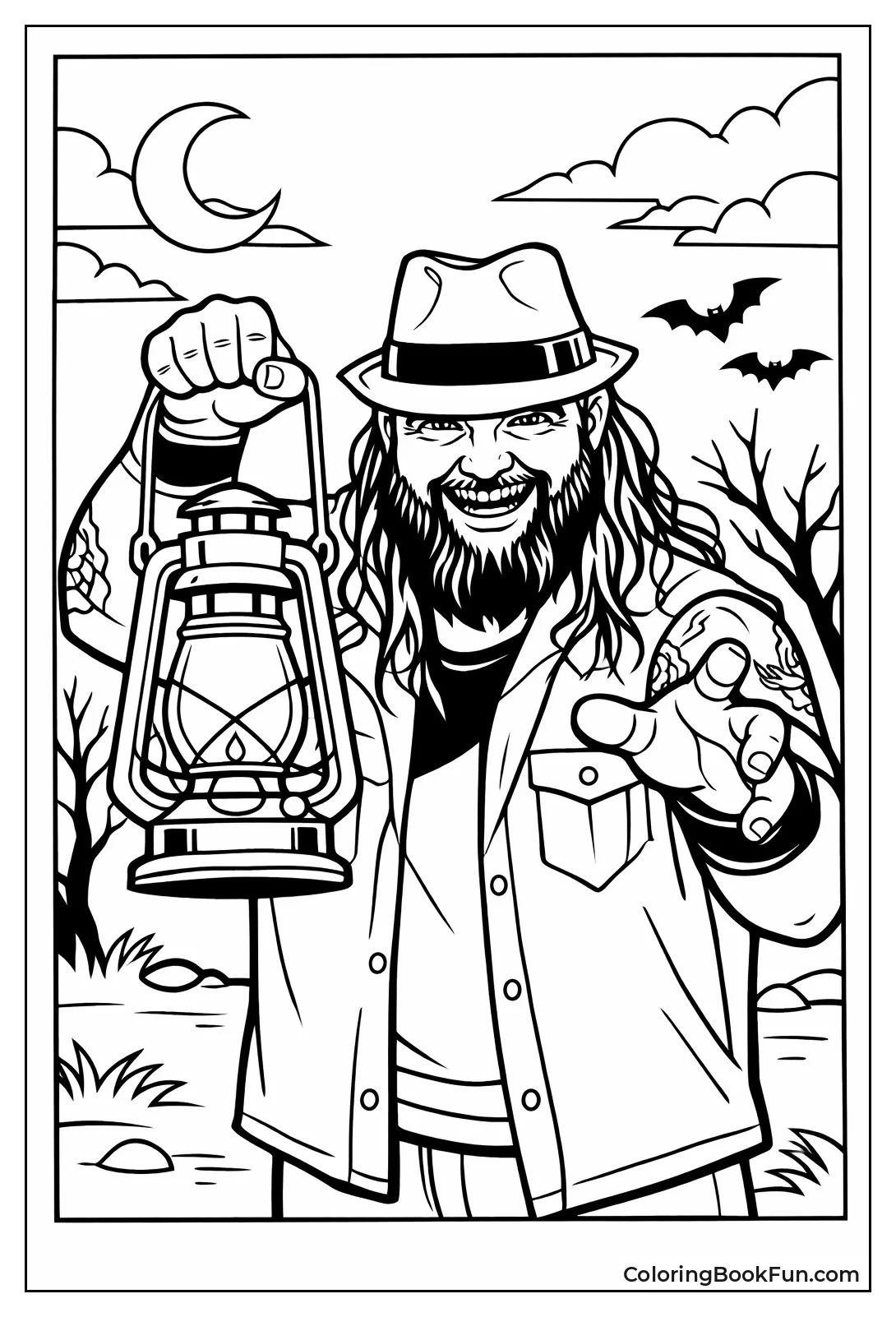 Bray Wyatt Smiles with Lantern