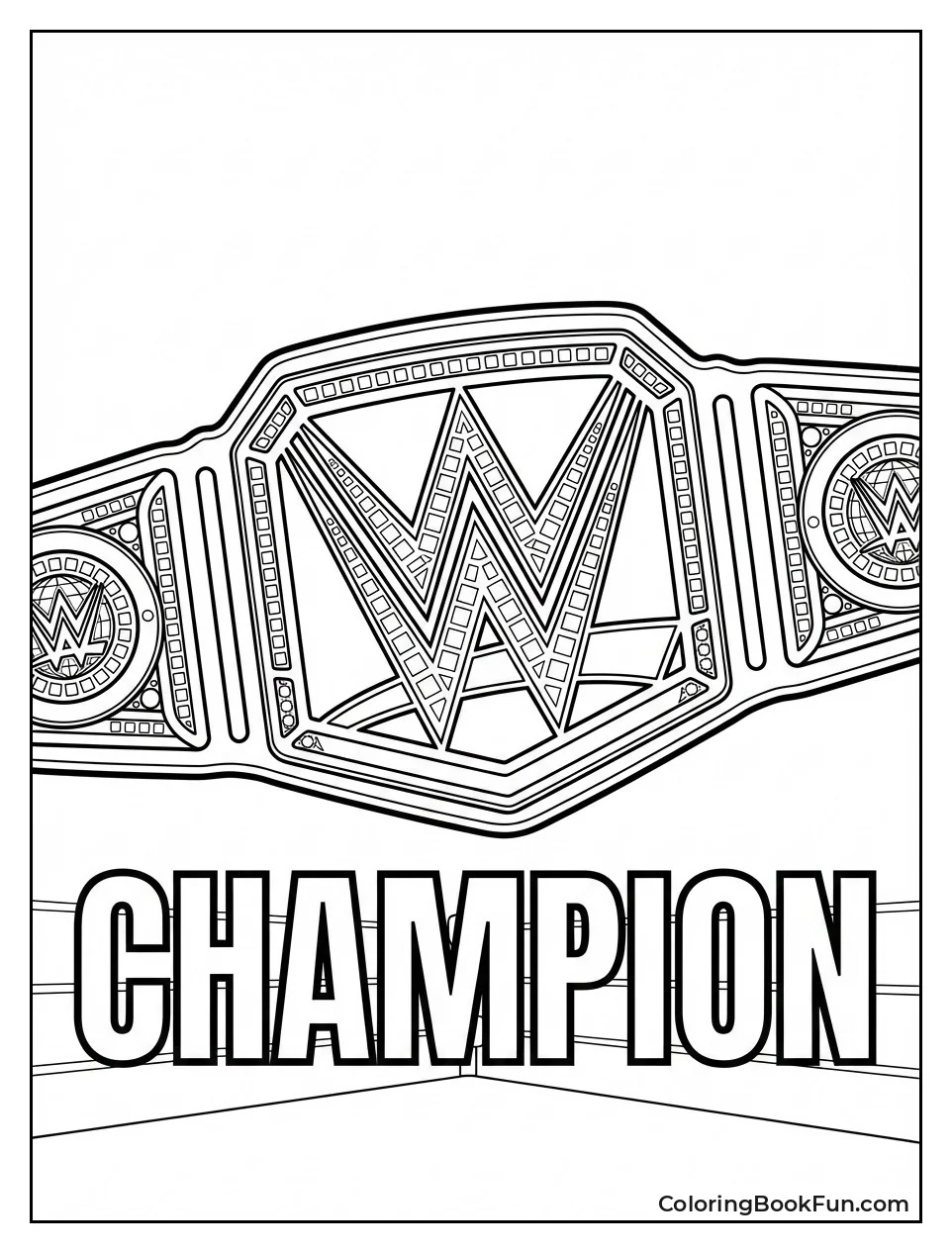 Shiny WWE Title Belt