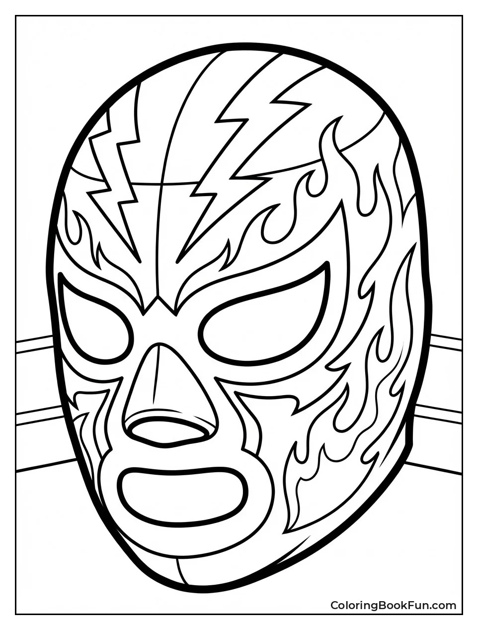 Colorful Luchador Mask Design