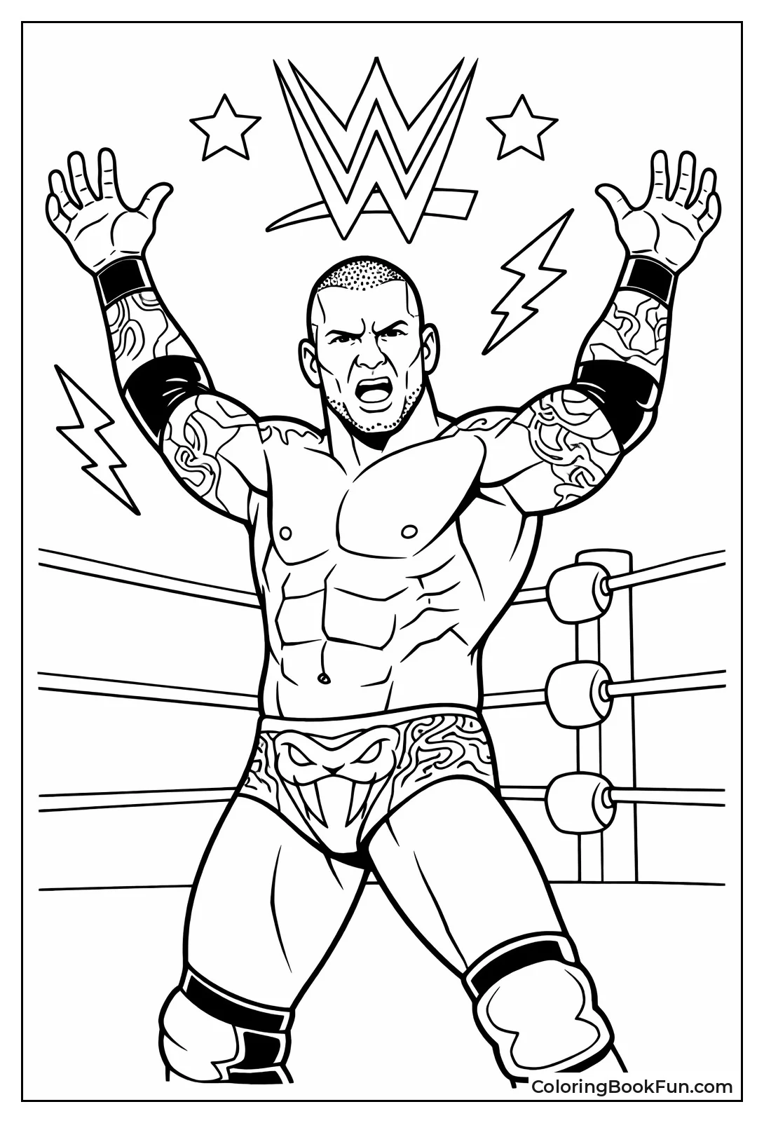 Randy Orton Poses Like Viper