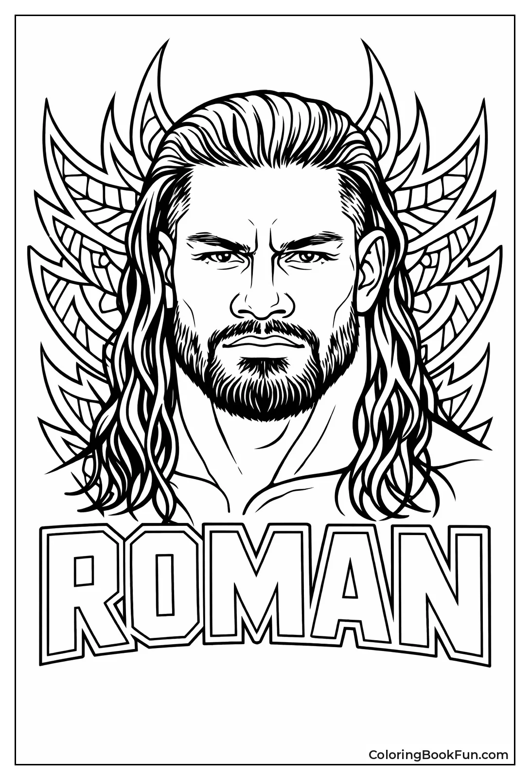 Roman Reigns Stares Intensely