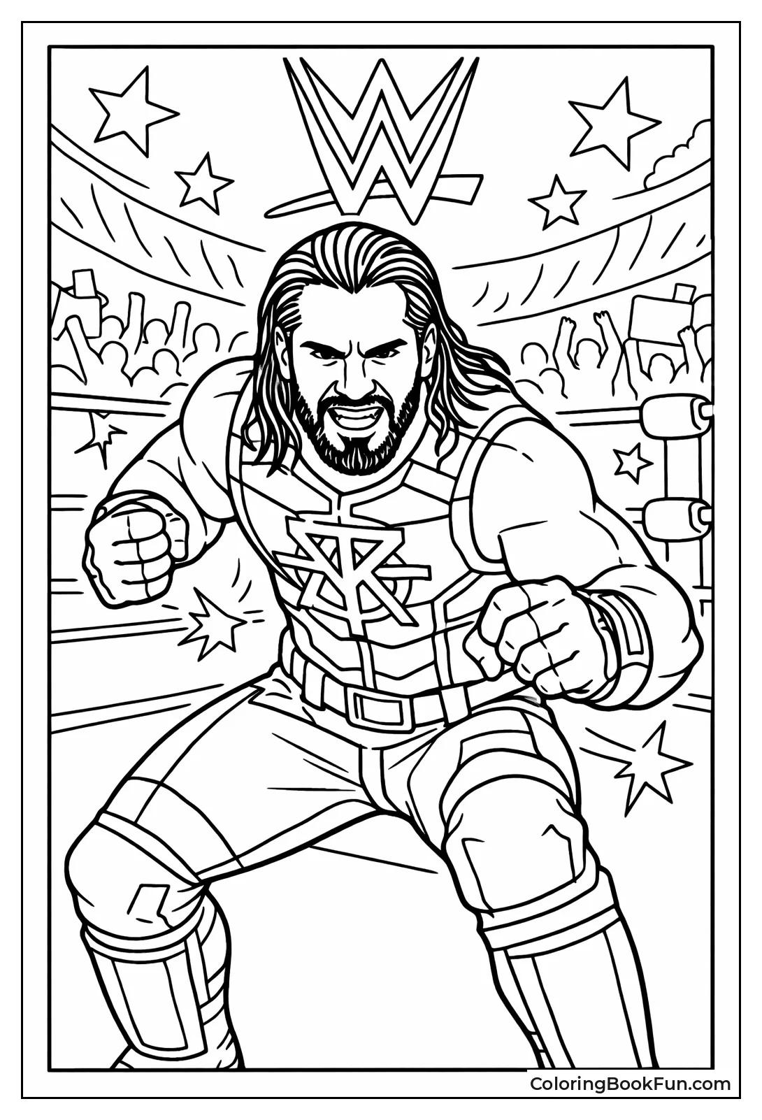 Seth Rollins Stands Intensely