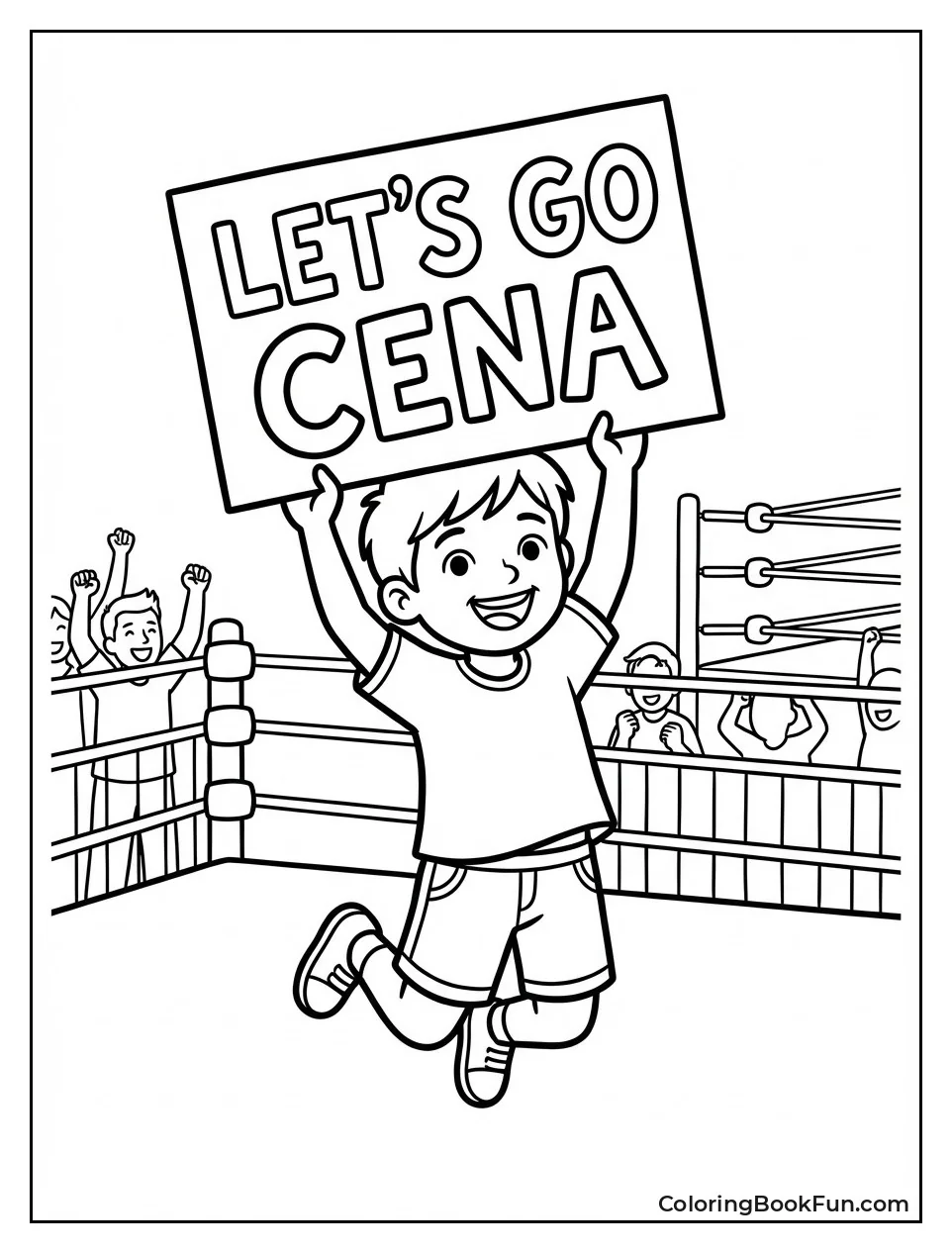 Fan Waves Cena Sign