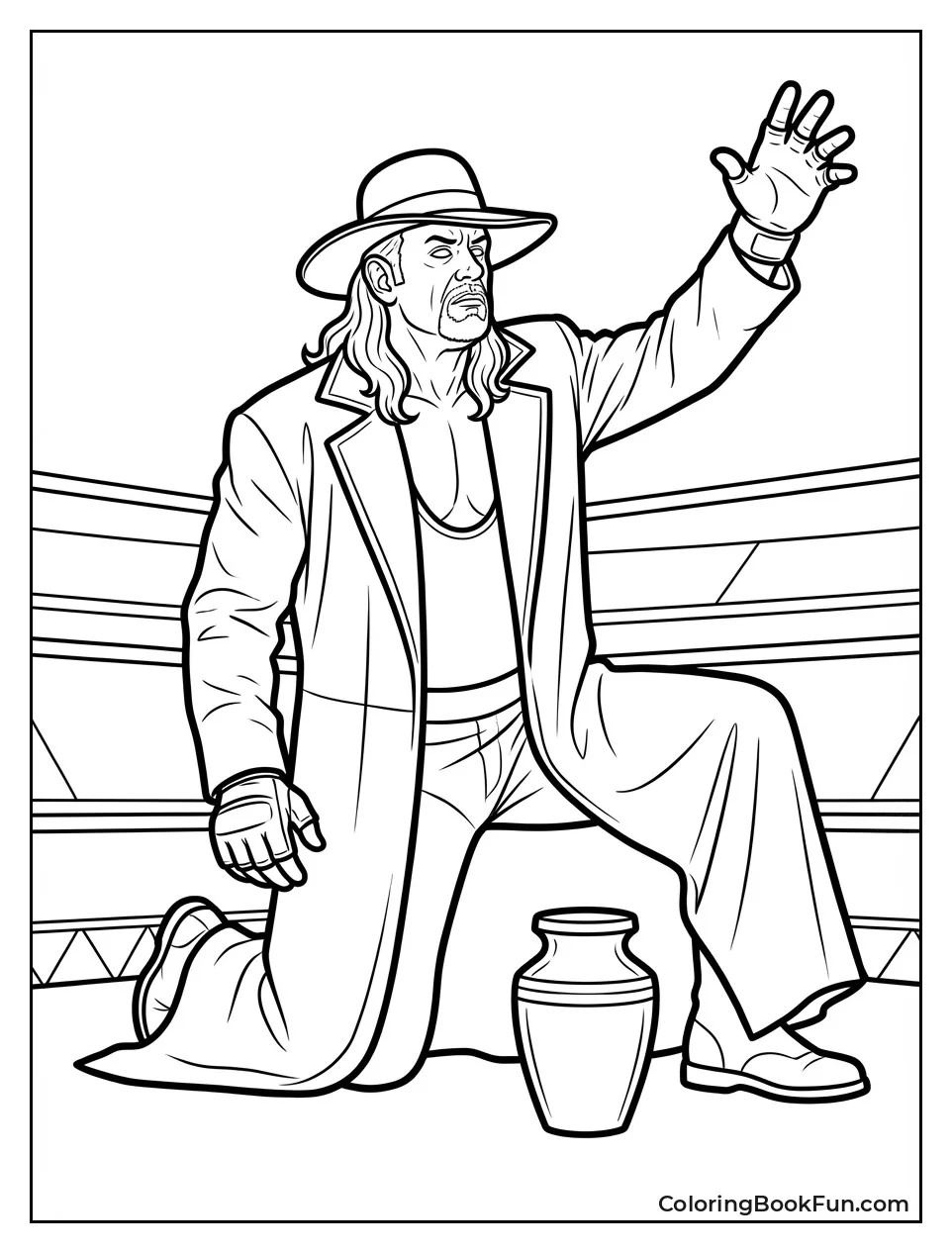 Undertaker Poses with Hat