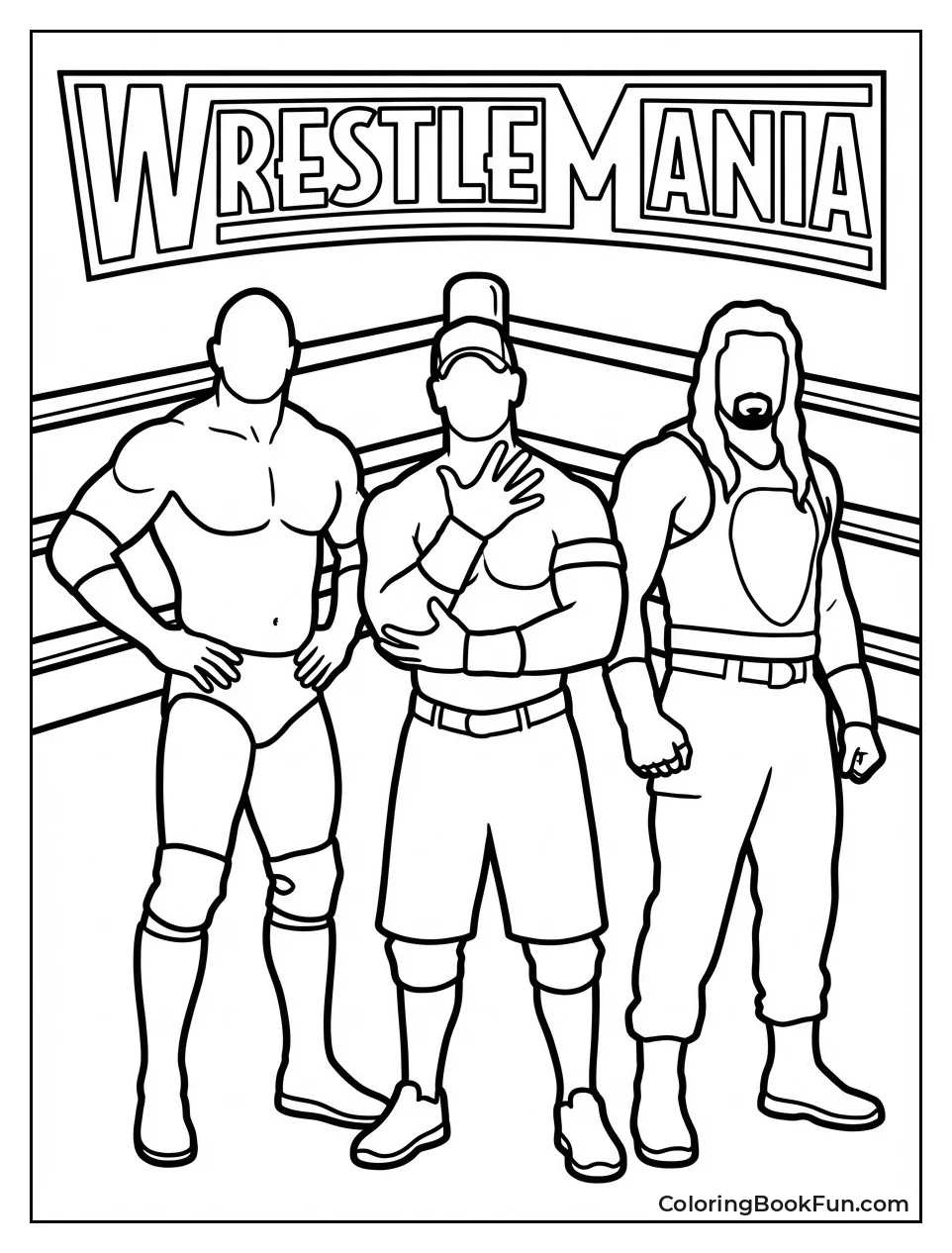 WrestleMania Stars on Poster