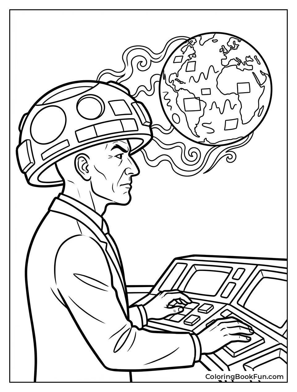 Professor X Wears Cerebro Helmet