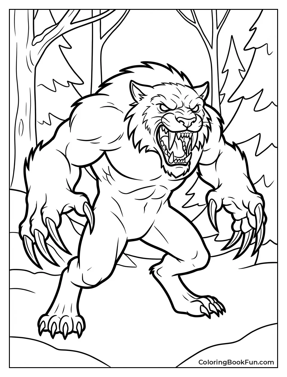 Sabretooth Roars with Claws