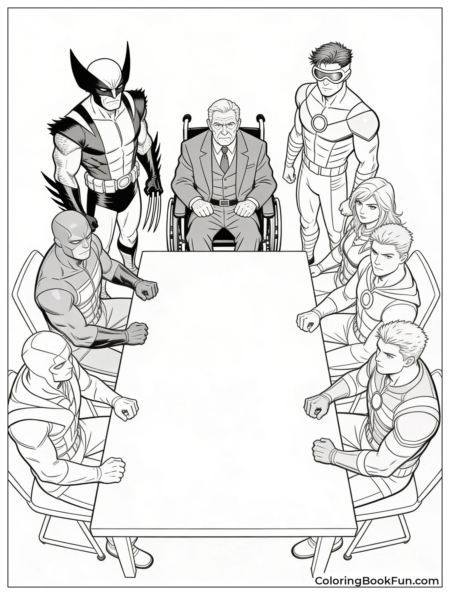 X-Men Plan with Professor X