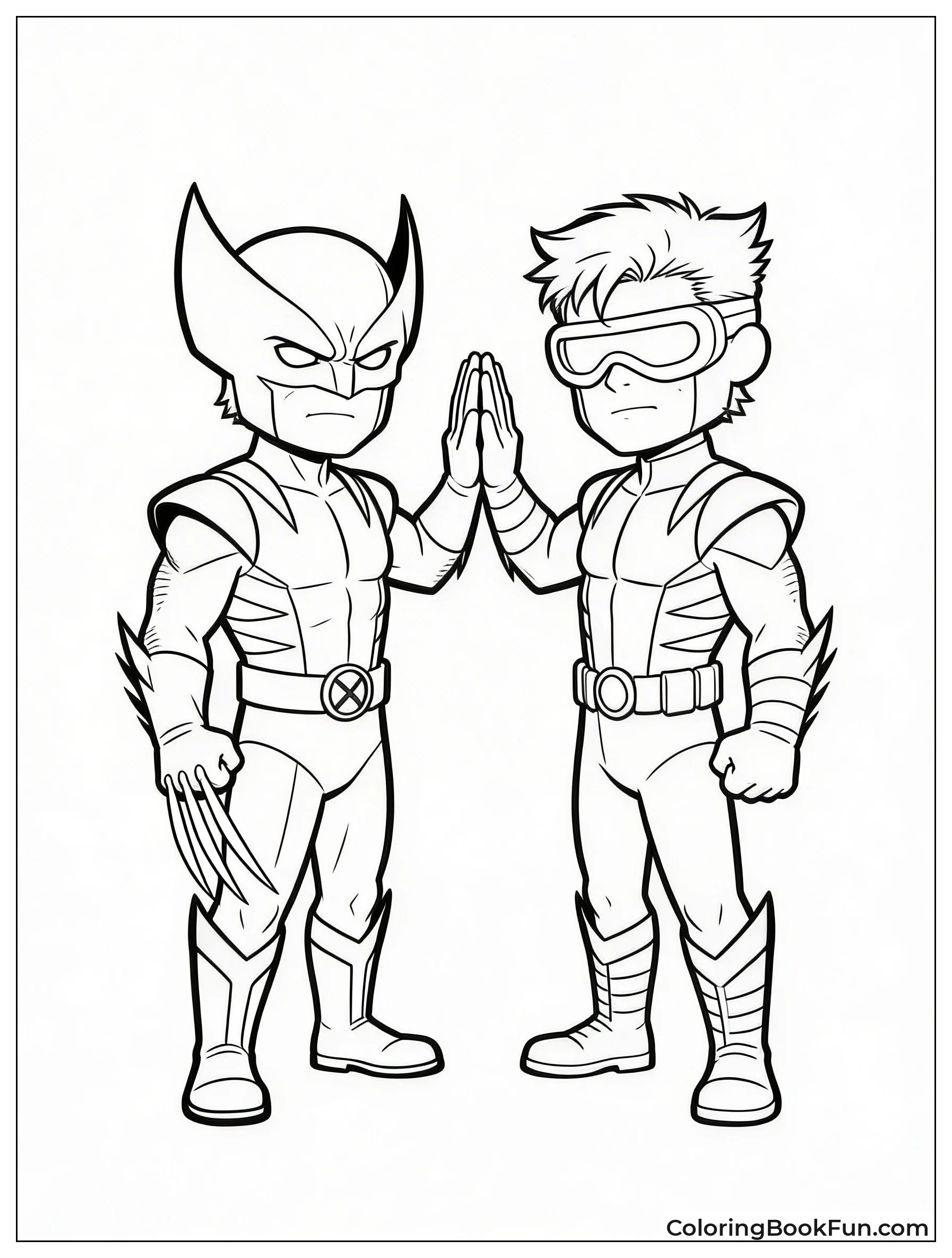 Wolverine High-Fives Cyclops