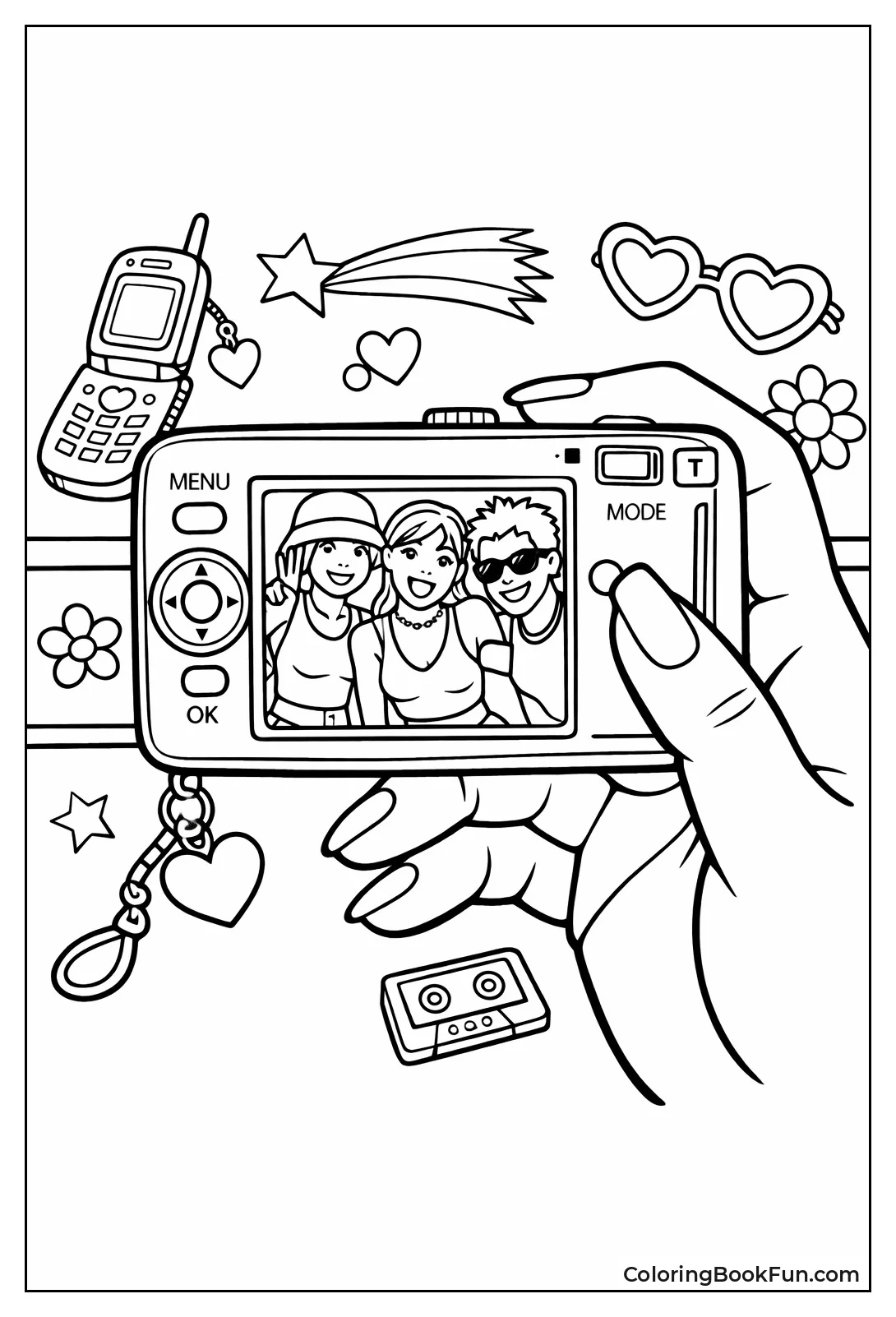 Selfie on Digital Camera