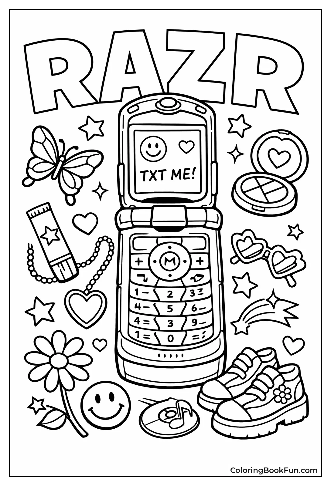 Open Razr Phone Screen