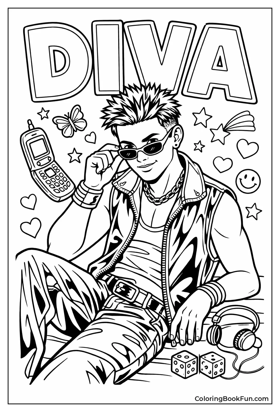 Diva Posing for Magazine