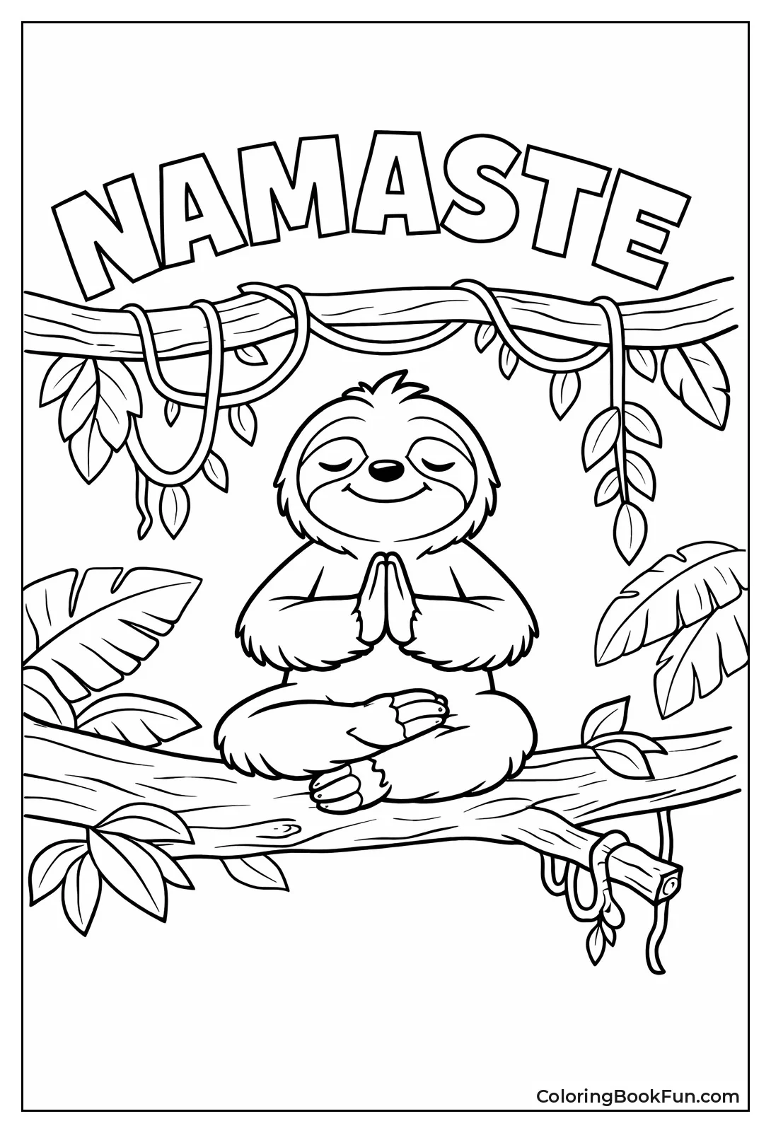 Sloth Tries Yoga Pose