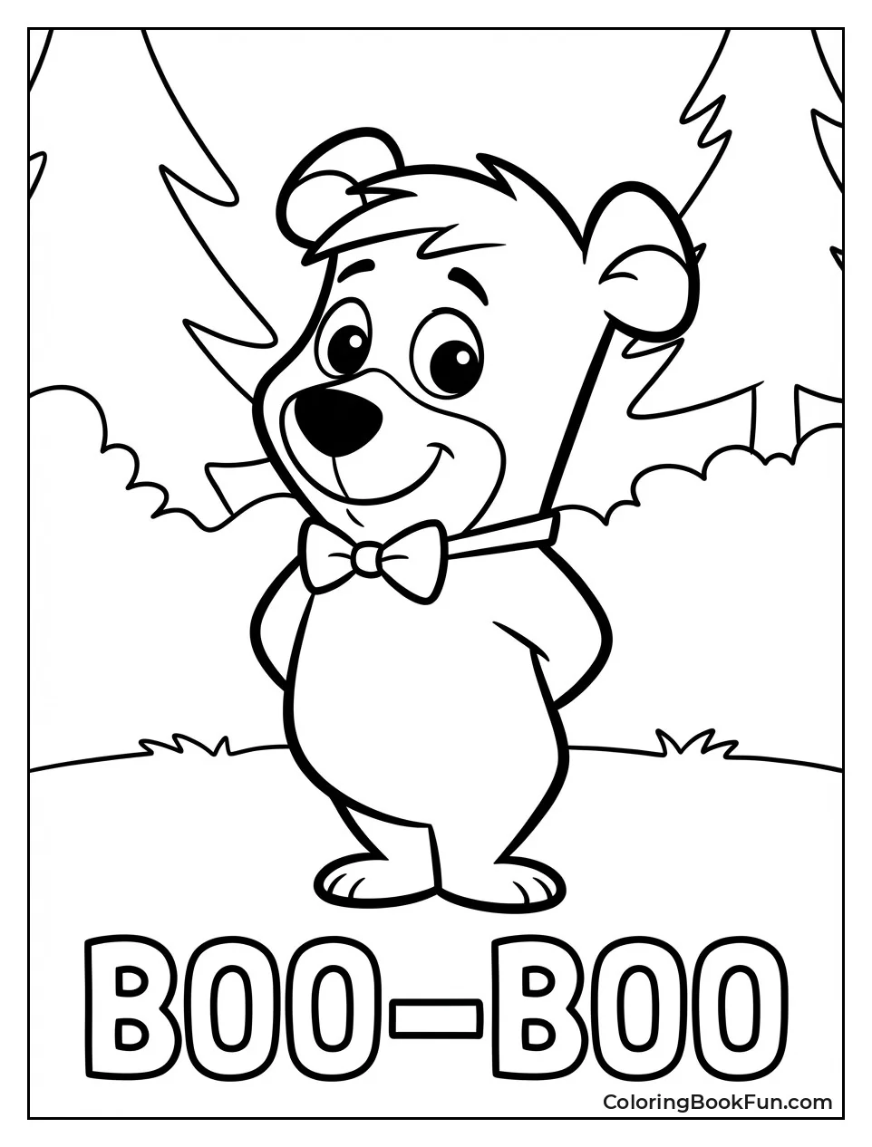 Boo-Boo Stands with Big Eyes