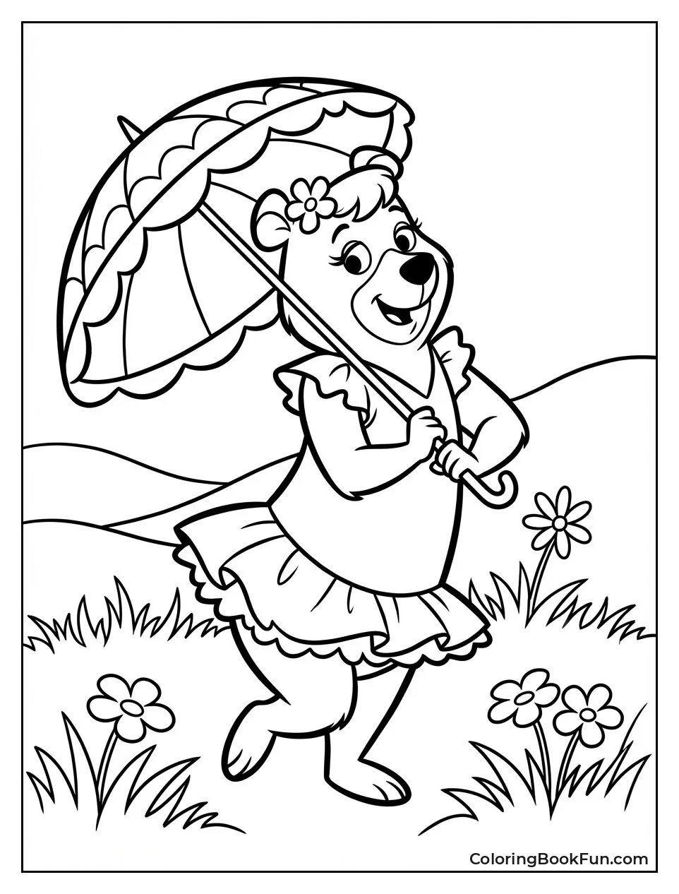 Cindy Poses with Parasol