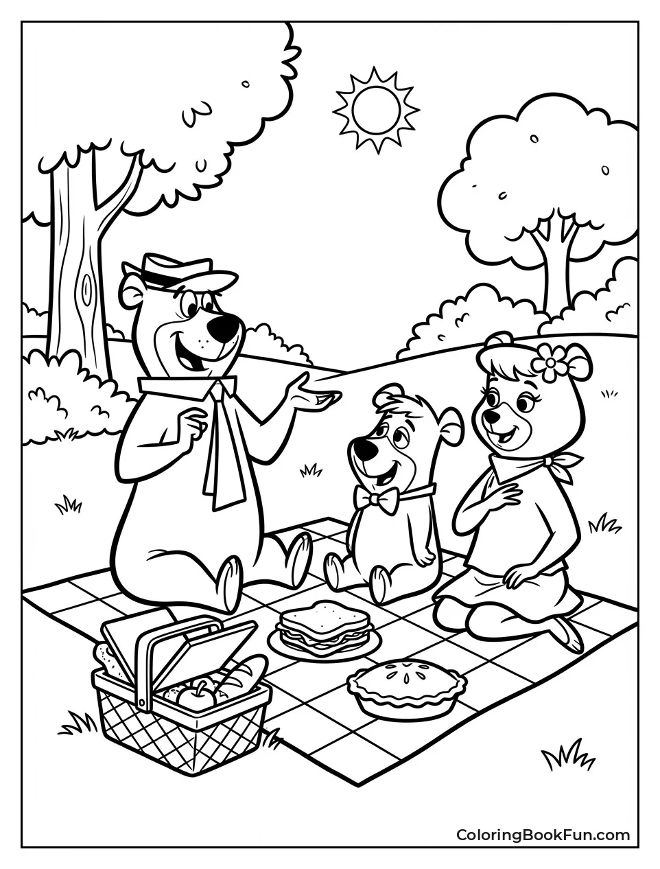 Bears Enjoy Family Picnic