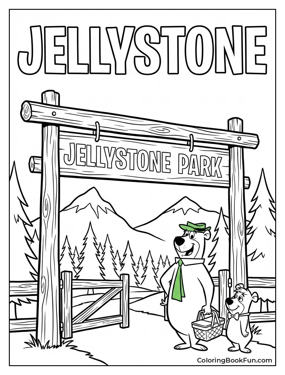 Jellystone Park Gate Scene