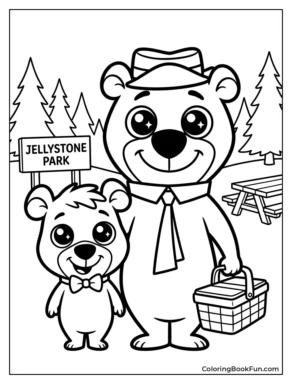 Kawaii Yogi and Boo-Boo