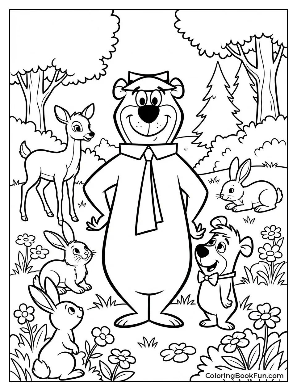 Yogi Plays with Animals