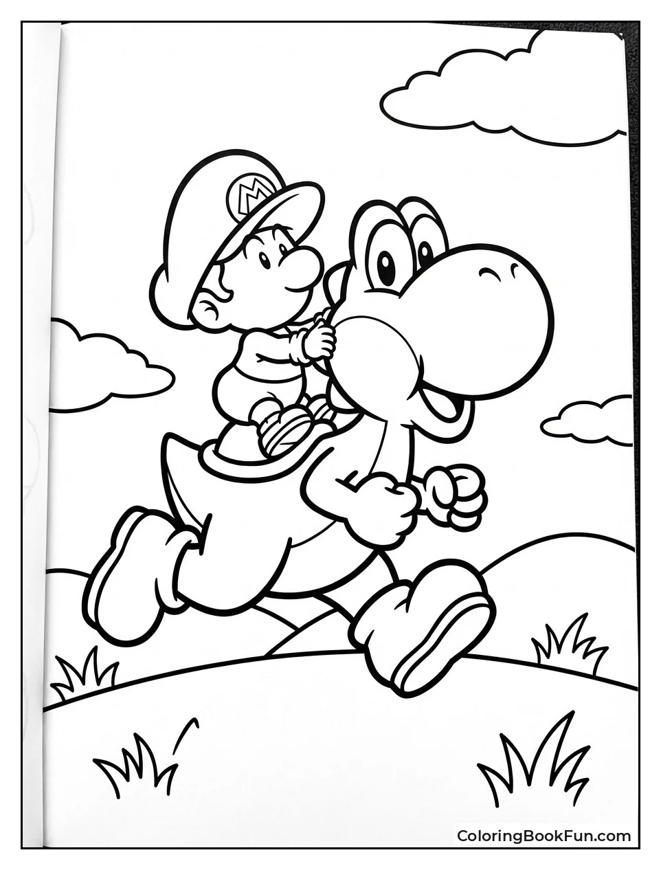 Yoshi Carrying Baby Mario