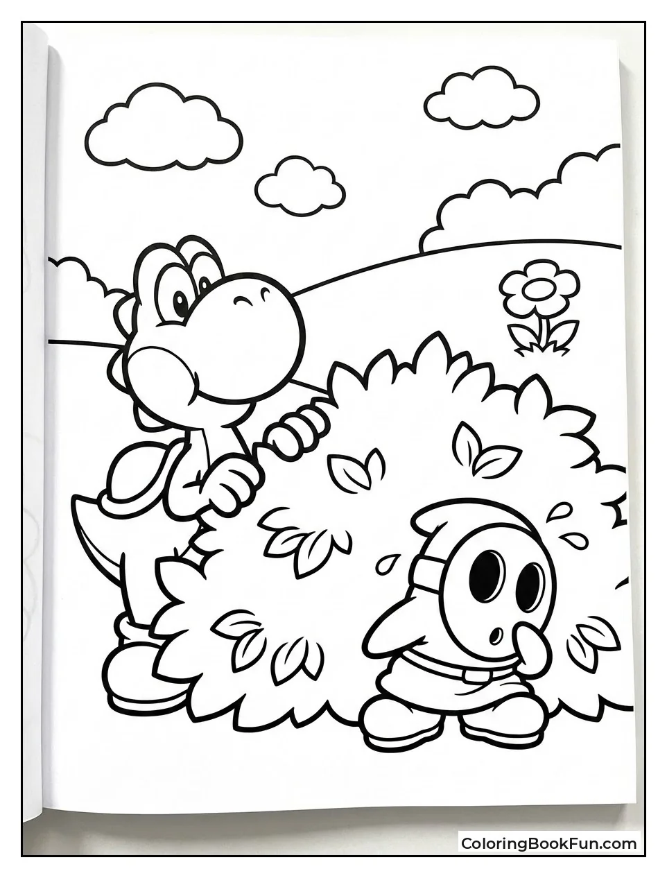 Yoshi Finding Hidden Shy Guy