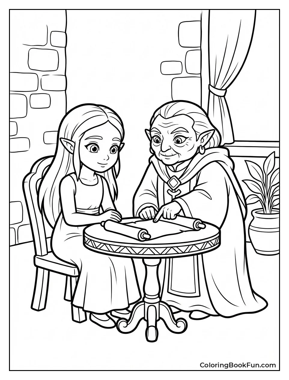 Impa Teaches Young Zelda