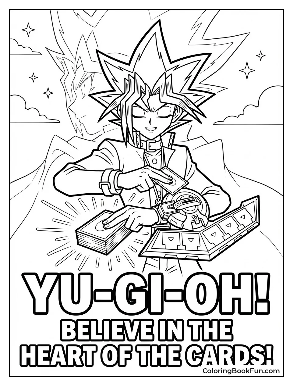 Yugi Draws Heart Cards
