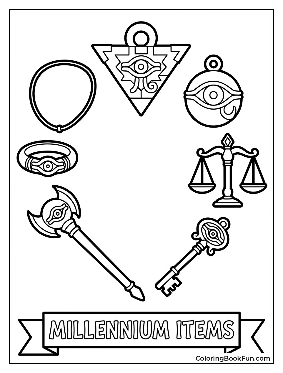 Millennium Items in Circle