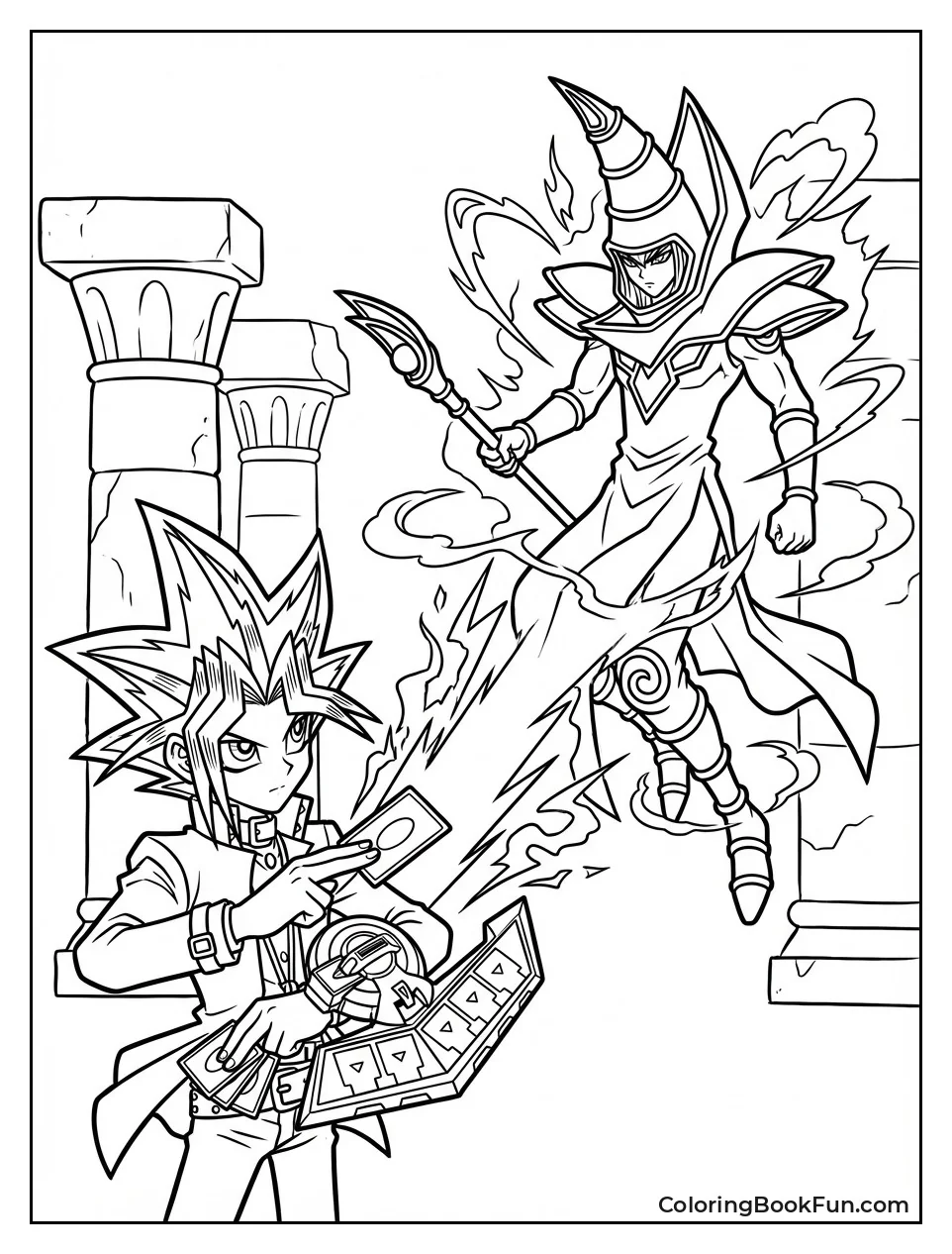 Yugi Summons Dark Magician