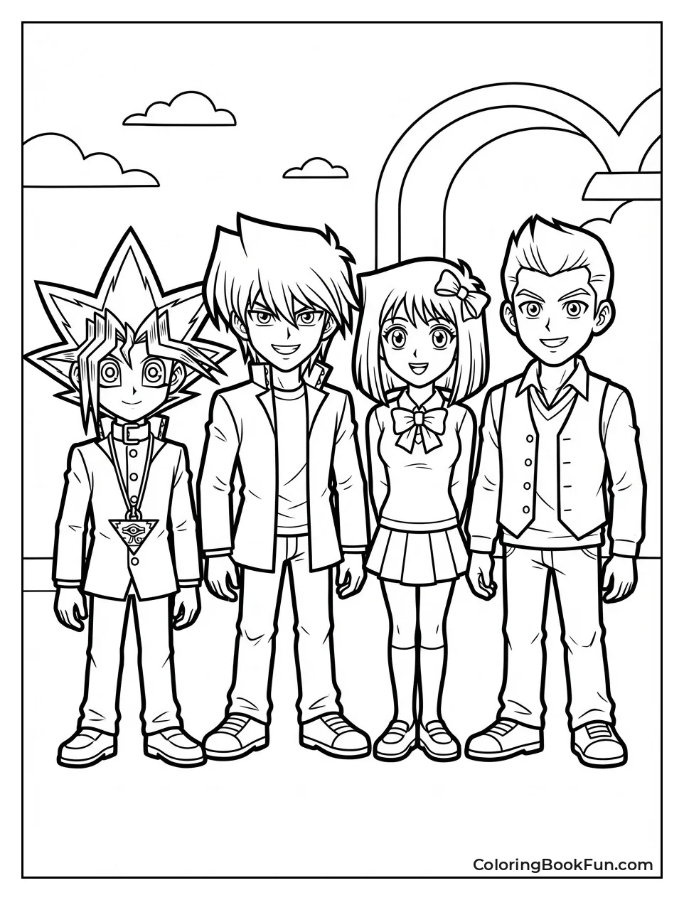 Friends Yugi Joey Tea Tristan