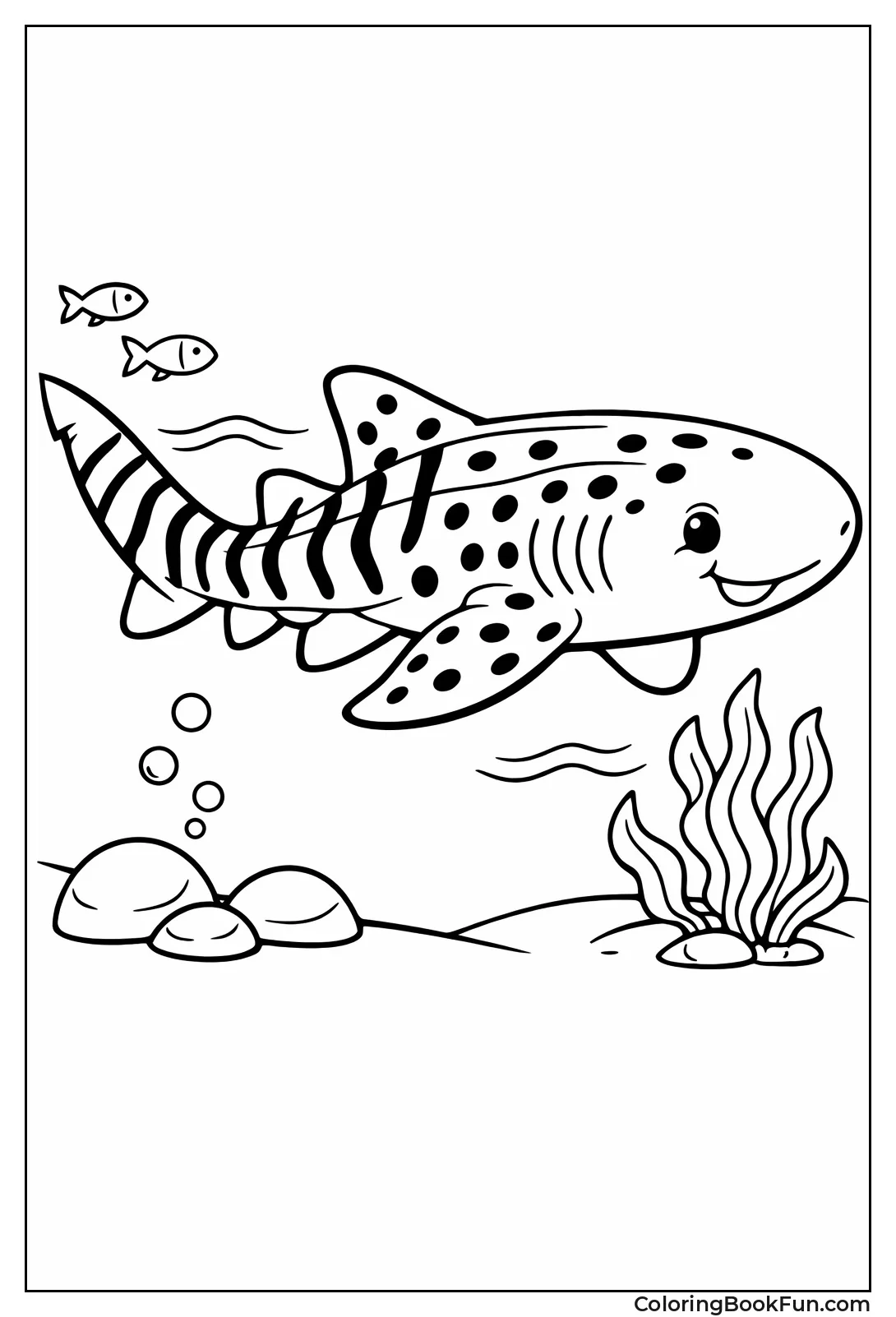 Spotted Zebra Shark Swimming