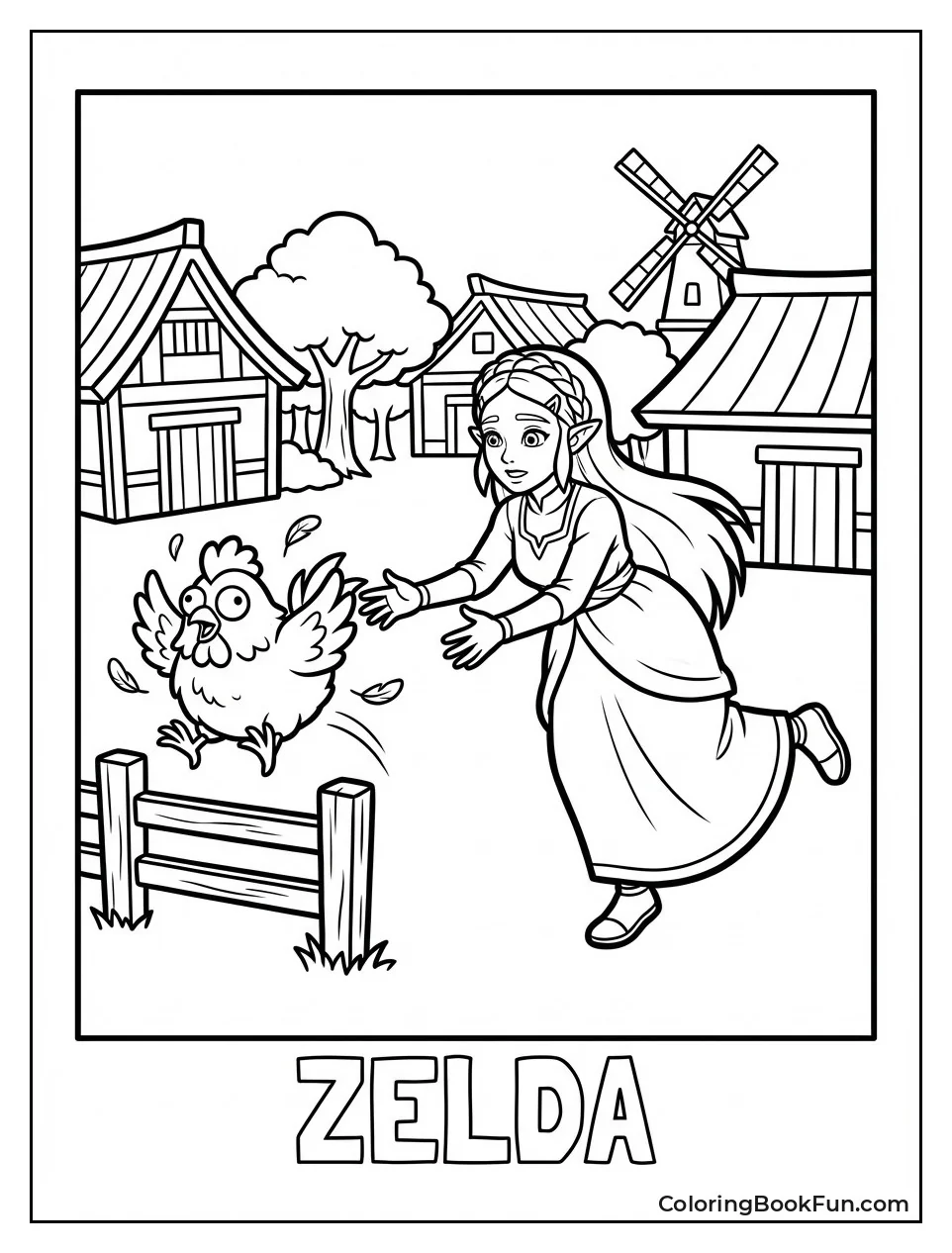 Zelda Chases Runaway Cucco