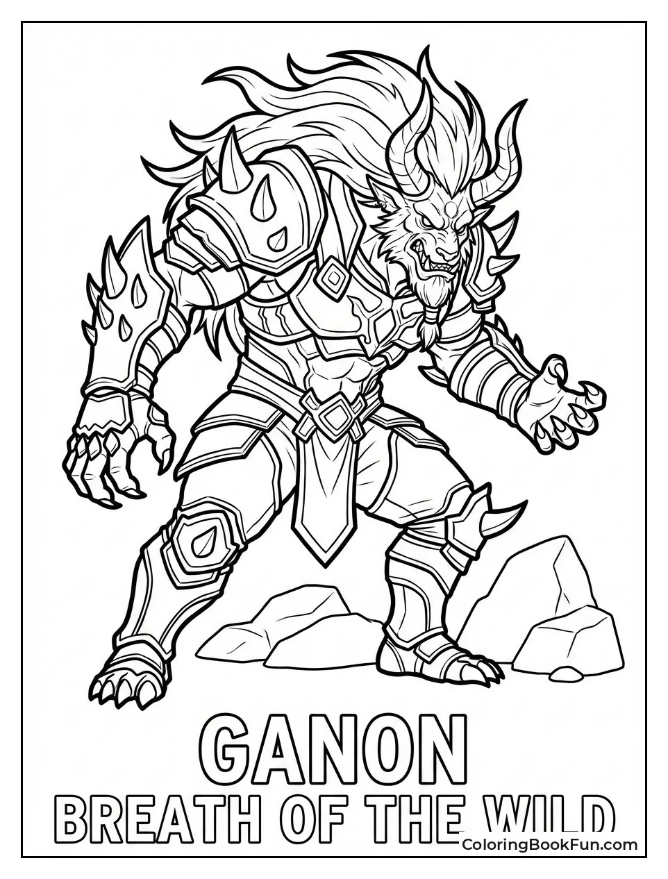 Ganon Looms in Dark Armor