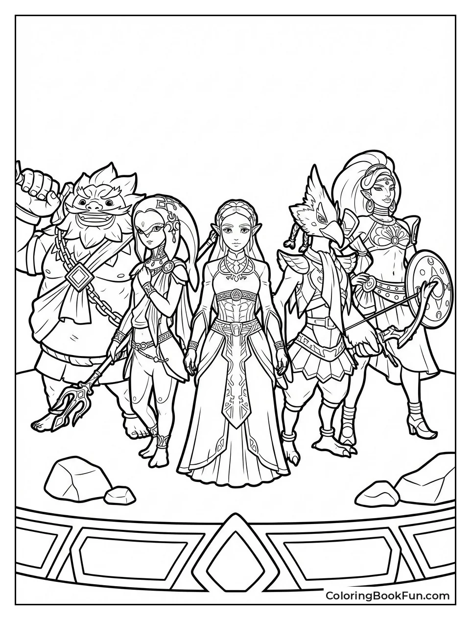 Zelda Poses with Champions