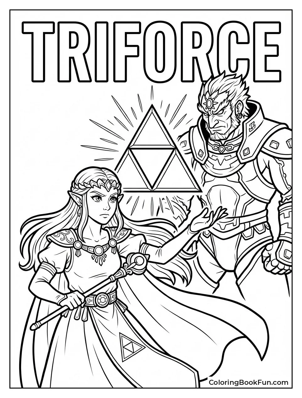Zelda Faces Evil Ganon