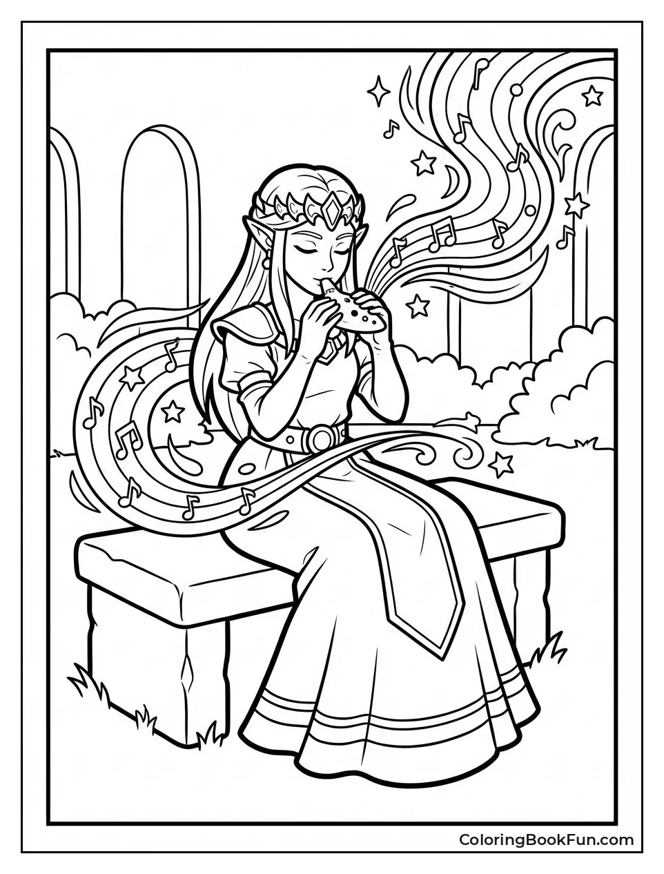 Zelda Plays Ocarina Melody